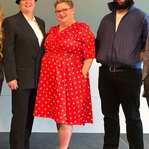 1950’s Style Red and White Dress by Lindy Bop